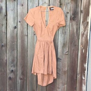 Reformation linen cut out dress